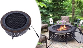 Outsunny Metal Garden Fire Pit
