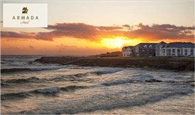 1 or 2 Night Stay with Breakfast, Wine and a Late Checkout at the Stunning Armada Hotel, Clare