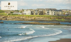 1 or 2 Night Stay with Breakfast, Wine and a Late Checkout at the Stunning Armada Hotel, Clare