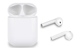 Pair of Apple Compatible Wireless Earbuds with Docking Station