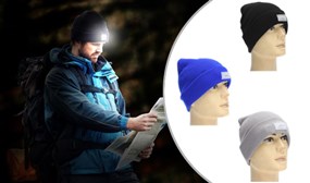 Knitted Beanie LED Headlamp in Choice of 3 Colours