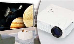 Portable Home Projector & 84 Inch Foldable Screen