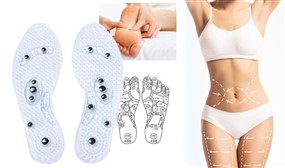Pair of Magnetic Therapy Insoles: Promote Weight Management and Pain Relief
