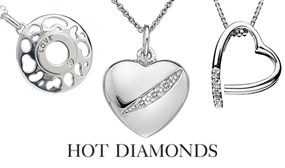 HOT DIAMONDS Pendant Necklace with Real Diamonds (Limited Stock!)