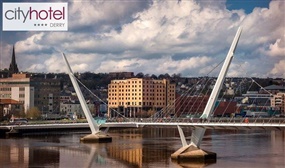 1, 2 or 3 Nights B&B for 2, a 2-Course Meal & a Bottle of Prosecco at the City Hotel Derry 