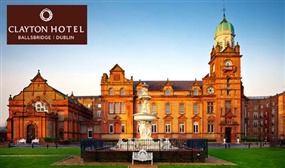 1 or 2 Night B&B, a Bottle of Wine, Dining Credit and Late Checkout at the Clayton Hotel Ballsbridge