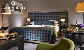 1 Night B&B City Dreak with a 2-Course Evening Meal Each & More at the Clayton Hotel Limerick