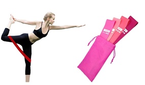  Pack of 4 Resistance Bands for Home and Office Workouts