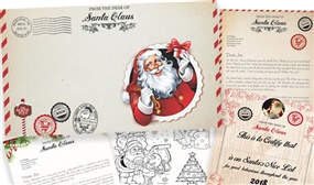  Personalised Christmas Letter Pack from Santa to your Child from DearSanta.ie