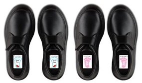5 Pairs of Kids Personalised Shoe Labels - 24 Unique Designs