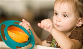 Non Spill Rotating Toddler Feeding Bowl - 3 Colours