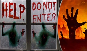 Help Do Not Enter Halloween Window Decals