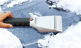 Heated Ice Scraper - Clears Icy Windscreens Faster