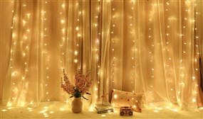 Remote Control LED Curtain Fairy Lights - 2 Sizes