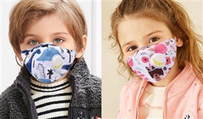 Children's Face Masks with Replaceable Filters - 1, 2, or 4