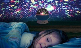Calming Autism Sensory LED Lights Rotating Cosmo-Star Night Light Sky Projector