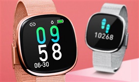 Smart Watch with Heart Rate & Blood Pressure Monitor