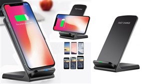 Wireless Fast Charger Stand - Android & Apple Compatible