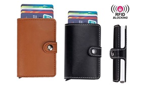 Card Slider Wallet with RFID Blocking (6 Colours)