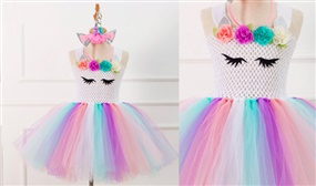 Unicorn Tutu Dress: Ages 2-8 Years