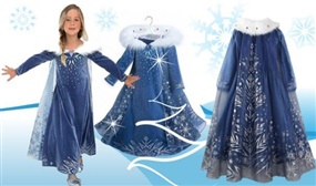 Snowflake Queen Dress: Ages 3-9 Years