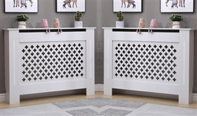 Cross Design Wooden Radiator Covers in 4 sizes