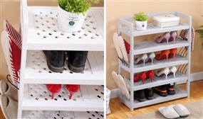 5 Tier Wooden Shoe Rack Storage Unit