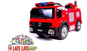 12V Ride On Remote Control Fire Engine with Accessories