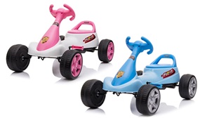 Honeykids Baby Pedal Kart in Blue & Pink - 2-5 Years