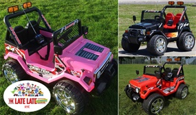 Kids 2-Seater 12V Electric Ride on Jeep in 6 Colours, 3-8 Years
