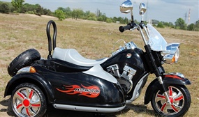 12V Harley Style Ride On Motorbike with Side Car - As seen on the Late Late Toy Show