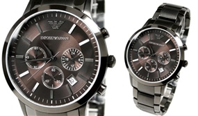 Emporio Armani AR2454 Grey Stainless Steel Mens Watch