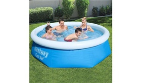 Bestway Fast Set Swimming Pool Above Ground Blue Inflatable 8ft x 26'', 2100L