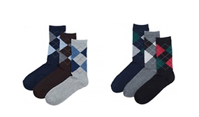 3 Pack of Men's Argyle Socks