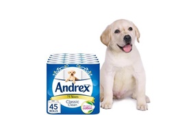 Andrex Classic Clean 3D Wave Texture 2Ply Toilet Paper - 45 Rolls