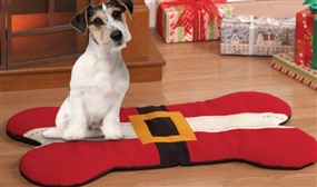 PRICE DROP: Christmas Dog Bone Pet Bed