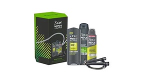 Dove Men Care Sport Active Bodywash Shampoo & Deo 3pcs Gift Set with Jump Rope