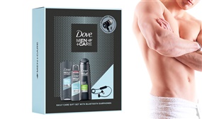 Dove Men+ Care Daily Care Gift Set with Bluetooth Earphones