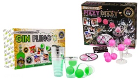 Gin Fling Drinking Game or Prosecco Fizzy Dizzy Kit