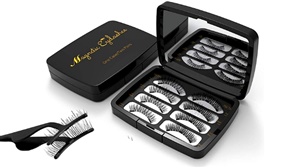 2 Pack of Reusable 3D Magnetic Lashes and Storage Box 