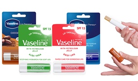 Pack of 4 Vaseline Lip Balms with Various Options Available