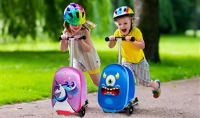 Kids Luggage Scooter in 4 Designs