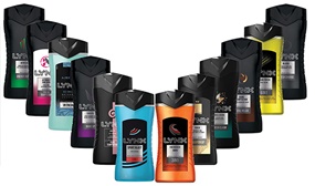 Pack of 6 Lynx Men Shower Gels - 250ml and 400ml