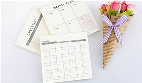 Weekly or Monthly Planner Notepads