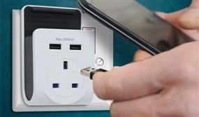 Power Adapter with Dual USB Ports