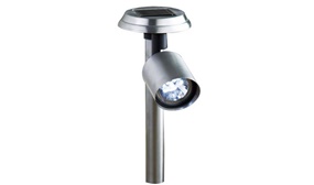 Stainless-Steel Solar-Powered Light