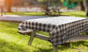 Checked Picnic Table Cover 