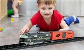 Kids Battery Operated Vintage Train Set