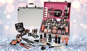60 Piece Vanity Make-Up Set: Great Gift for Her