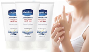 Pack of 3 or 6 Vaseline 2-in-1 Hand & Anti-Bacterial Cream 75ml